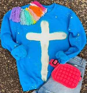 **PREORDER** Graffiti Heart Cross Sweatshirts