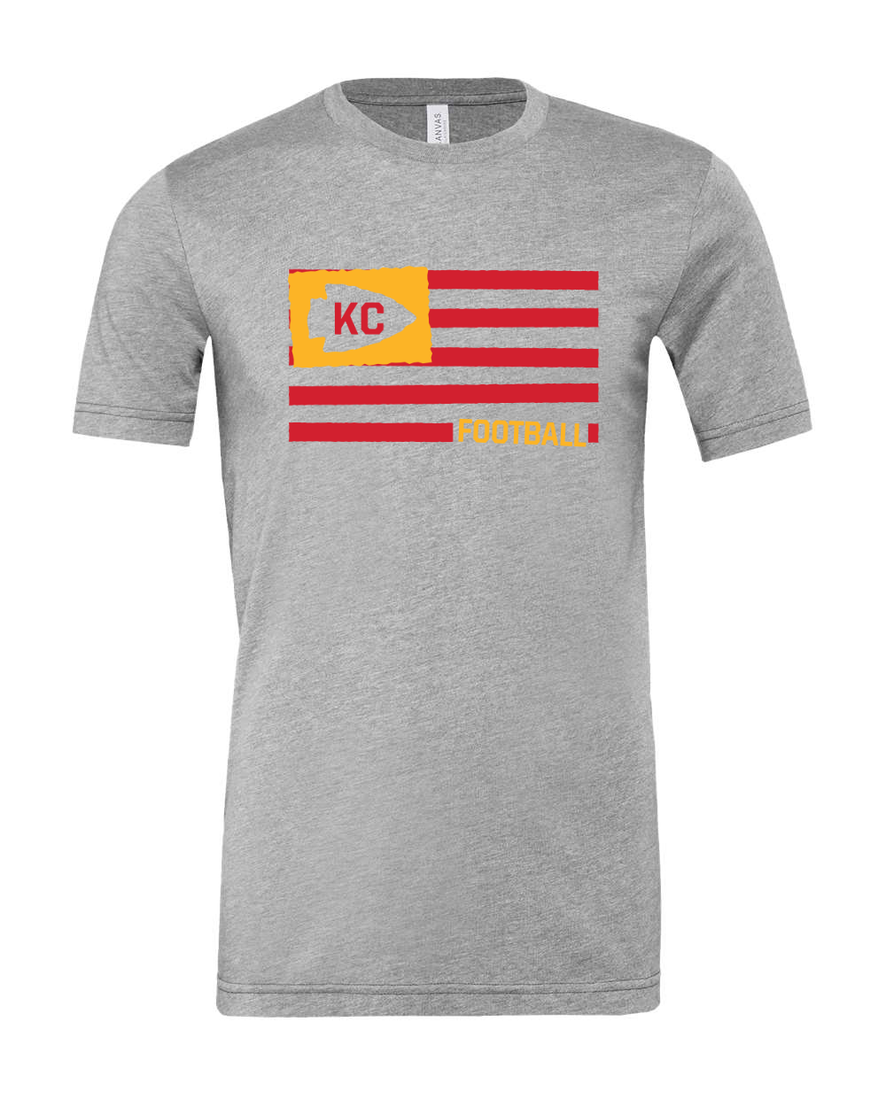 KC Flag Football Heather Grey Tee