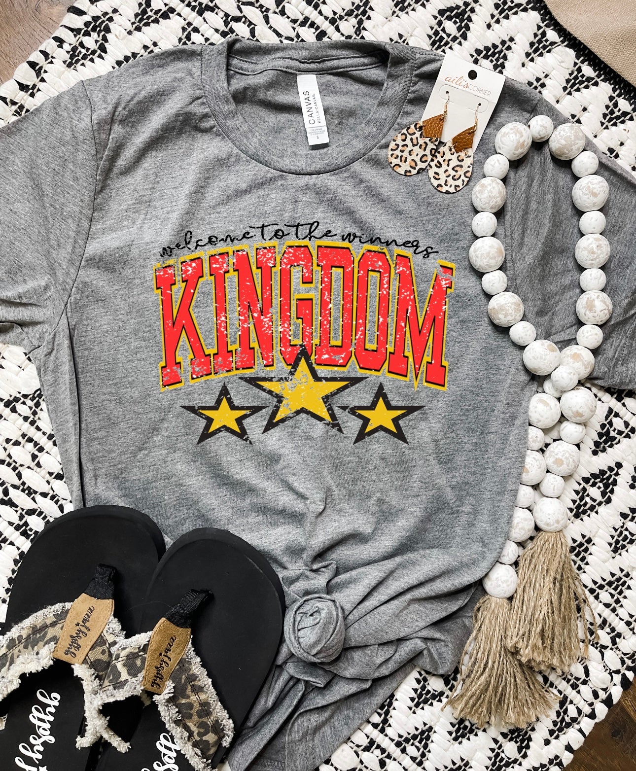 Welcome To the Winners Kingdom Charcoal Tee