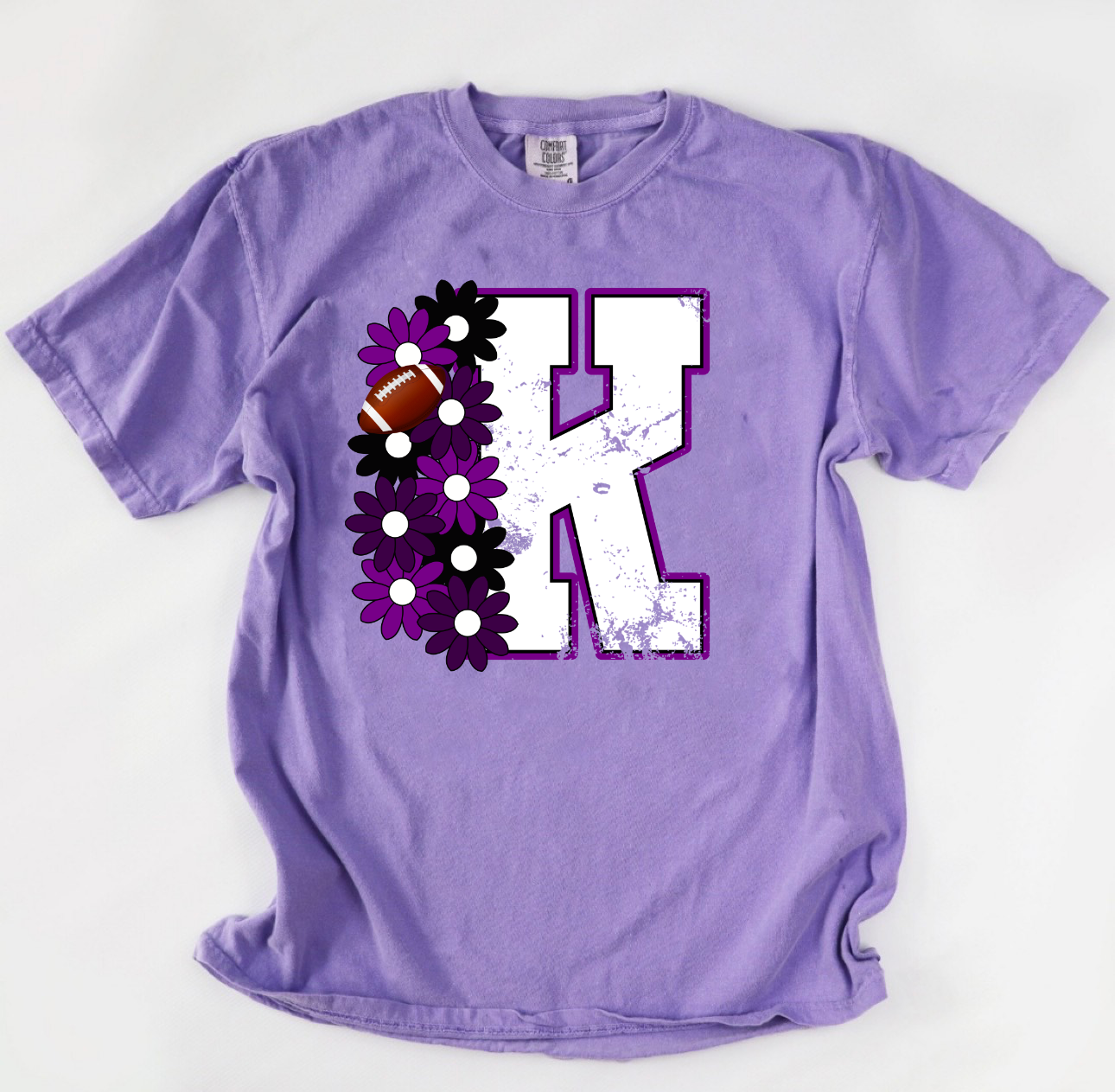 Floral K Violet Tee