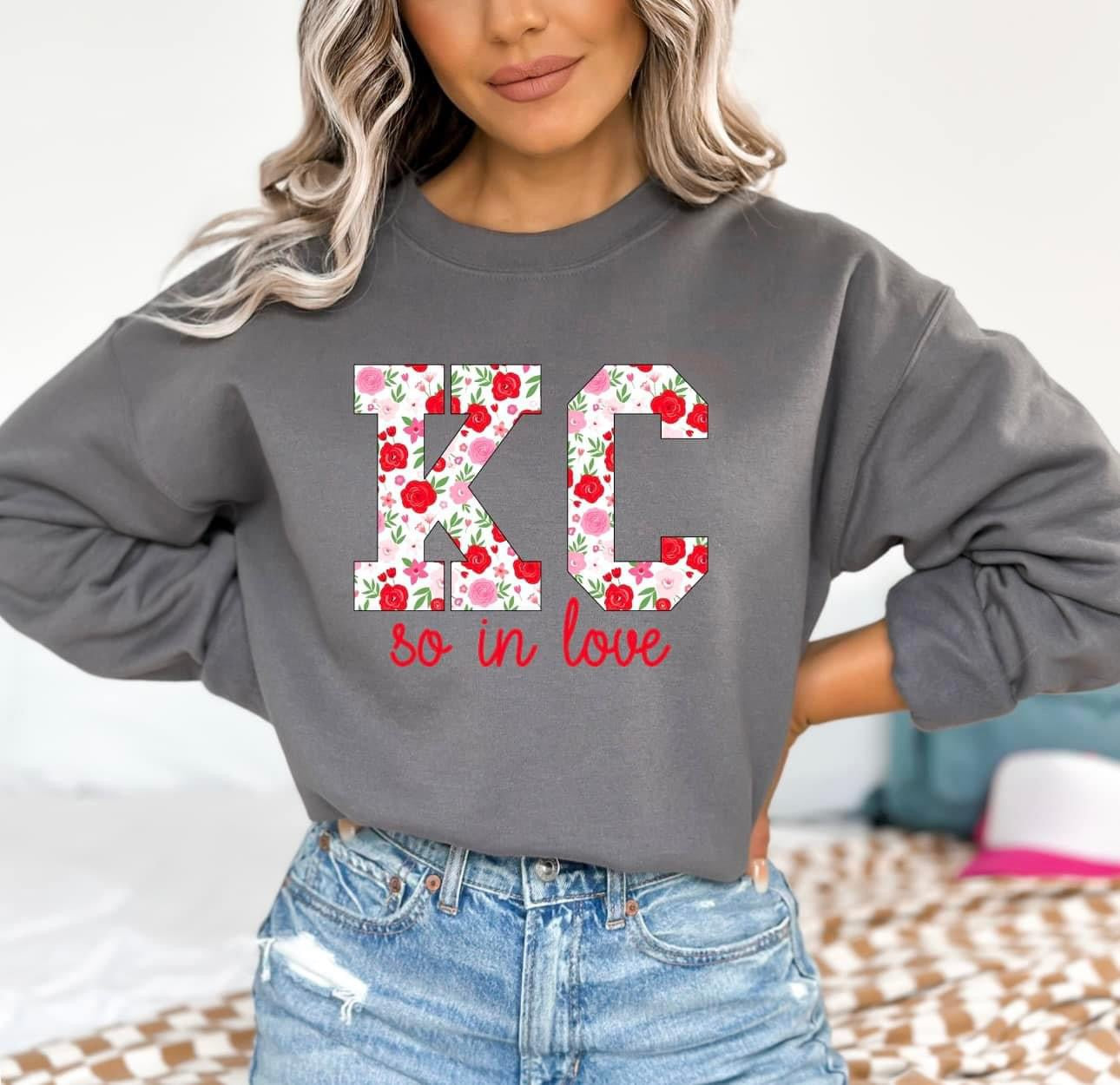 KC So In Love Charcoal Sweatshirt