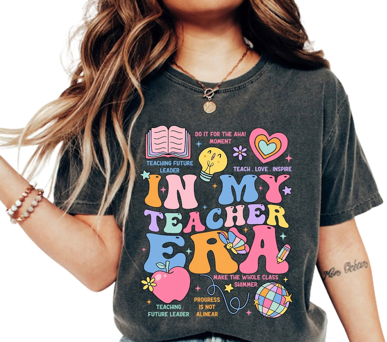 In My Teacher Era Emoji Pepper Tee