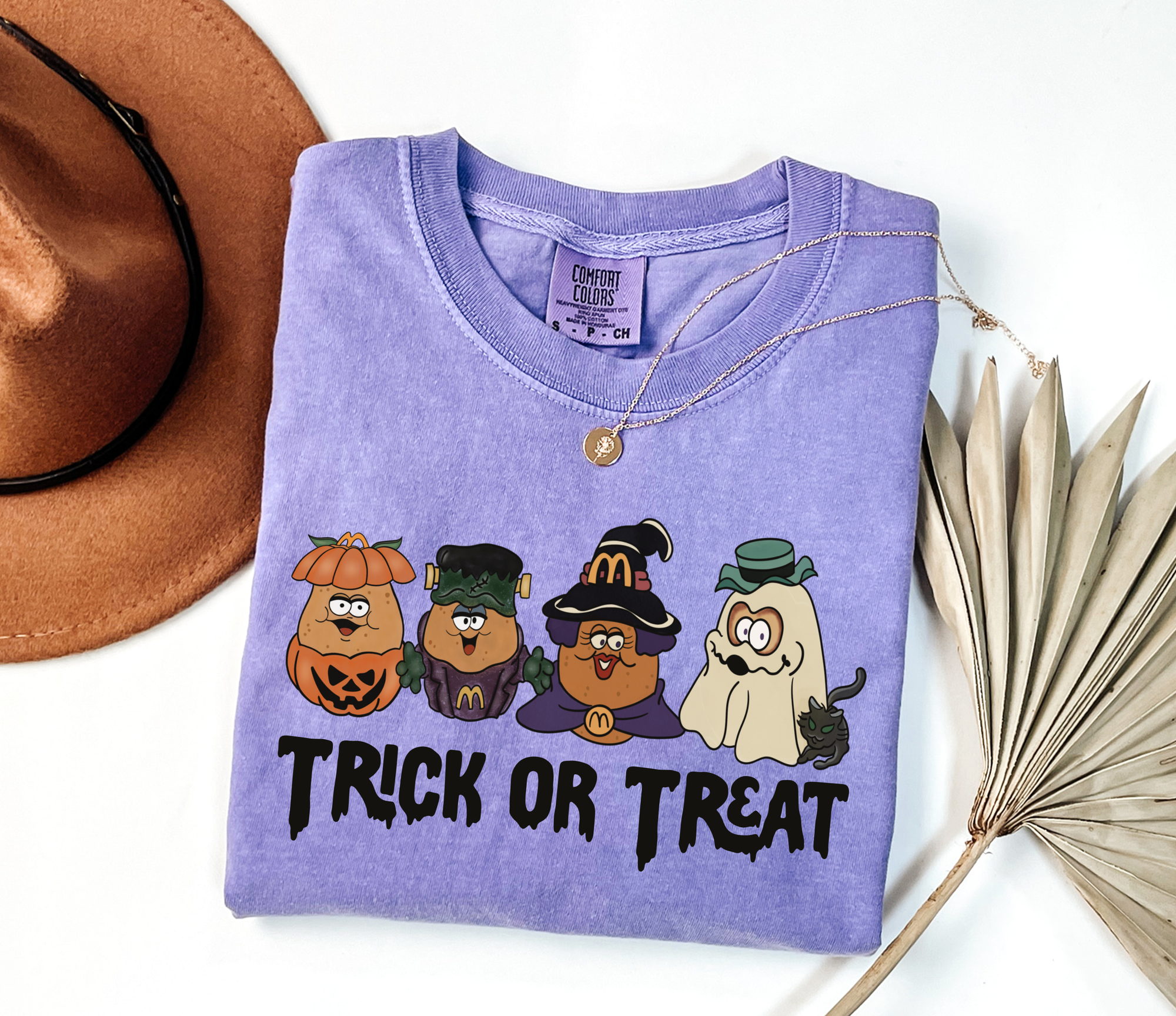 Trick Or Treat Halloween Nugs Violet Tee