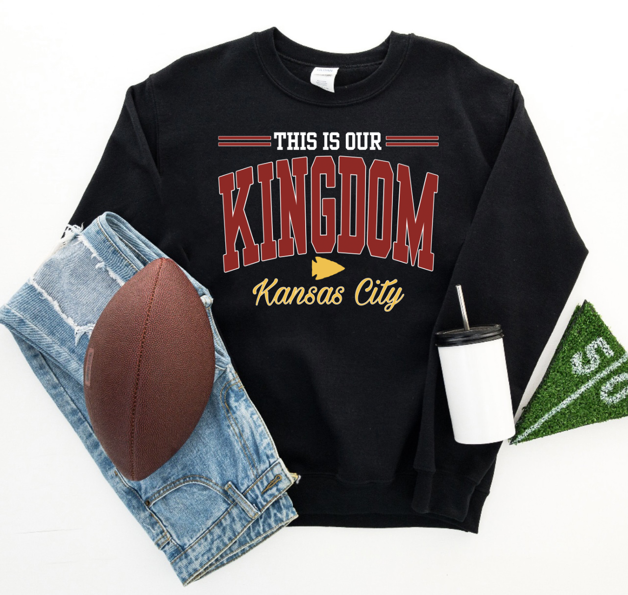 This Is Our Kingdom Arrowhead Black Sweatshirt