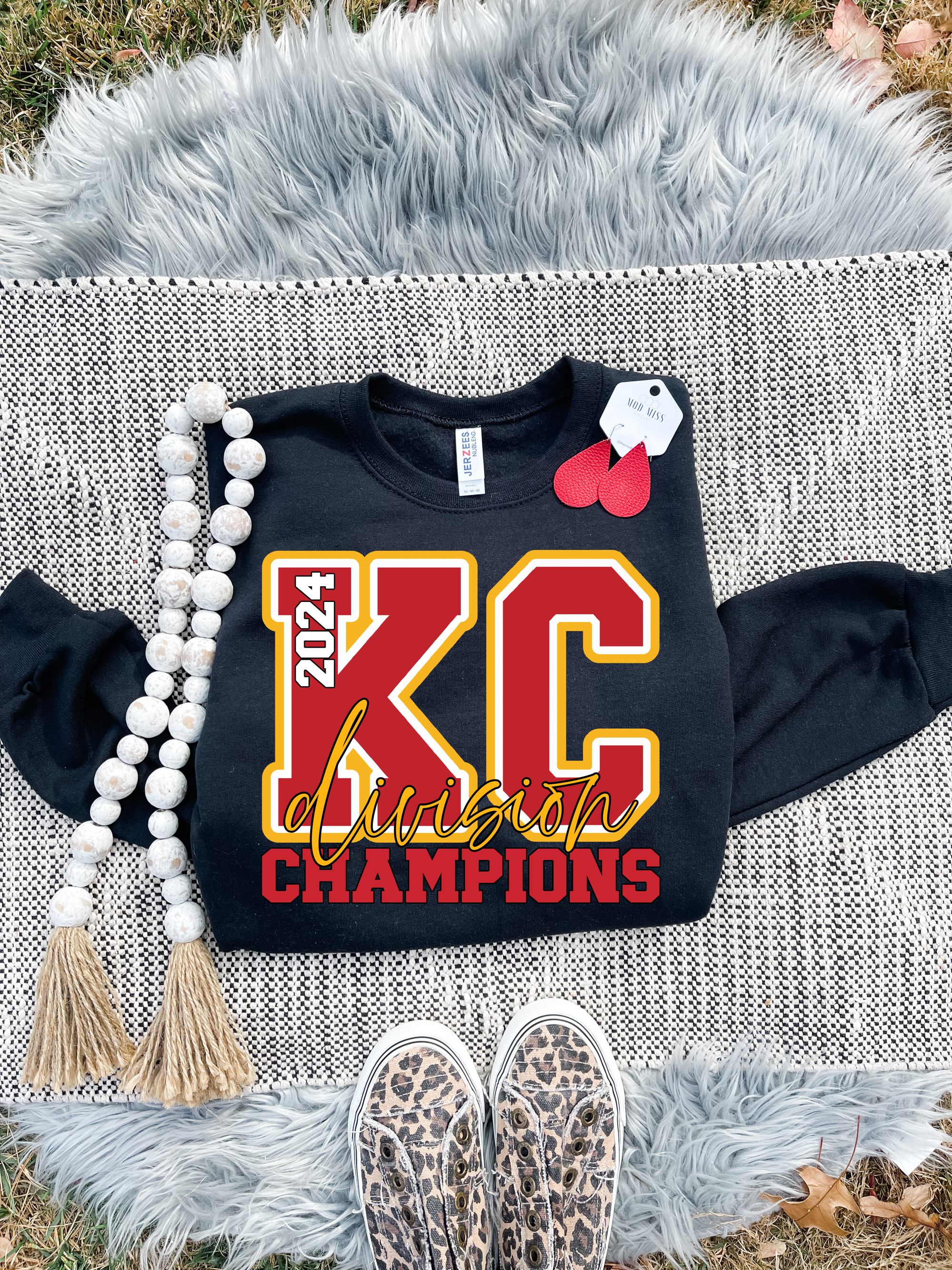 2024 KC Division Champions Black Sweatshirt