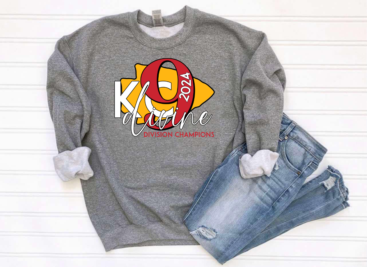 KC Divine 9 Arrowhead Heather Graphite Sweatshirt