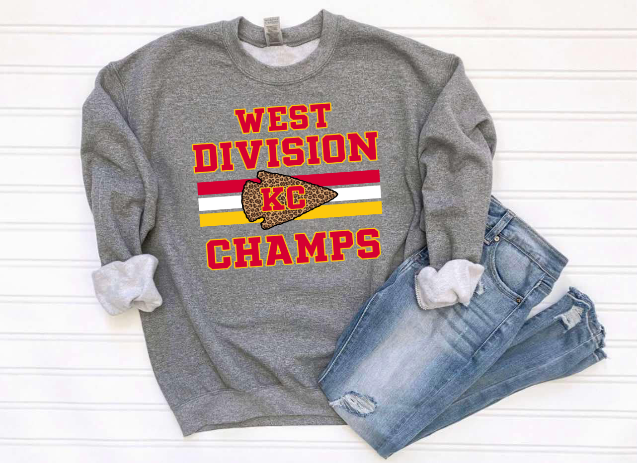 Lined West Division KC Champs Heather Graphite Option