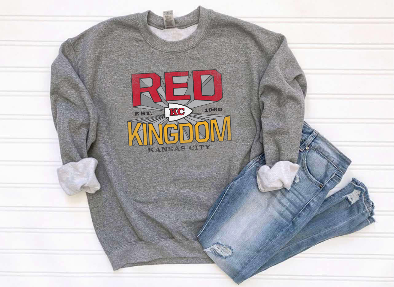 Red Kingdom KC Blast Heather Graphite Sweatshirt