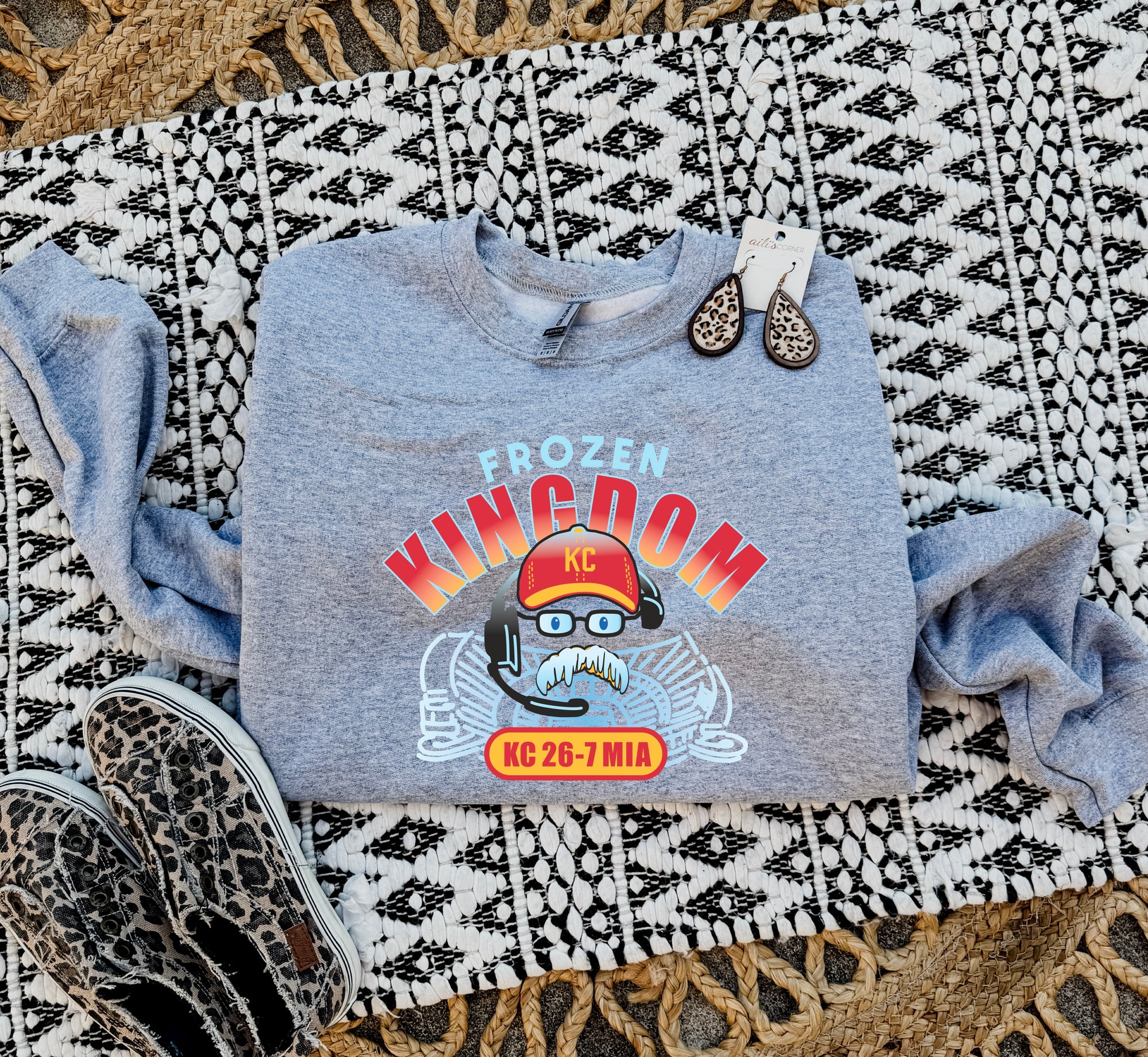 Frozen Kingdom Sports Grey Sweatshirt