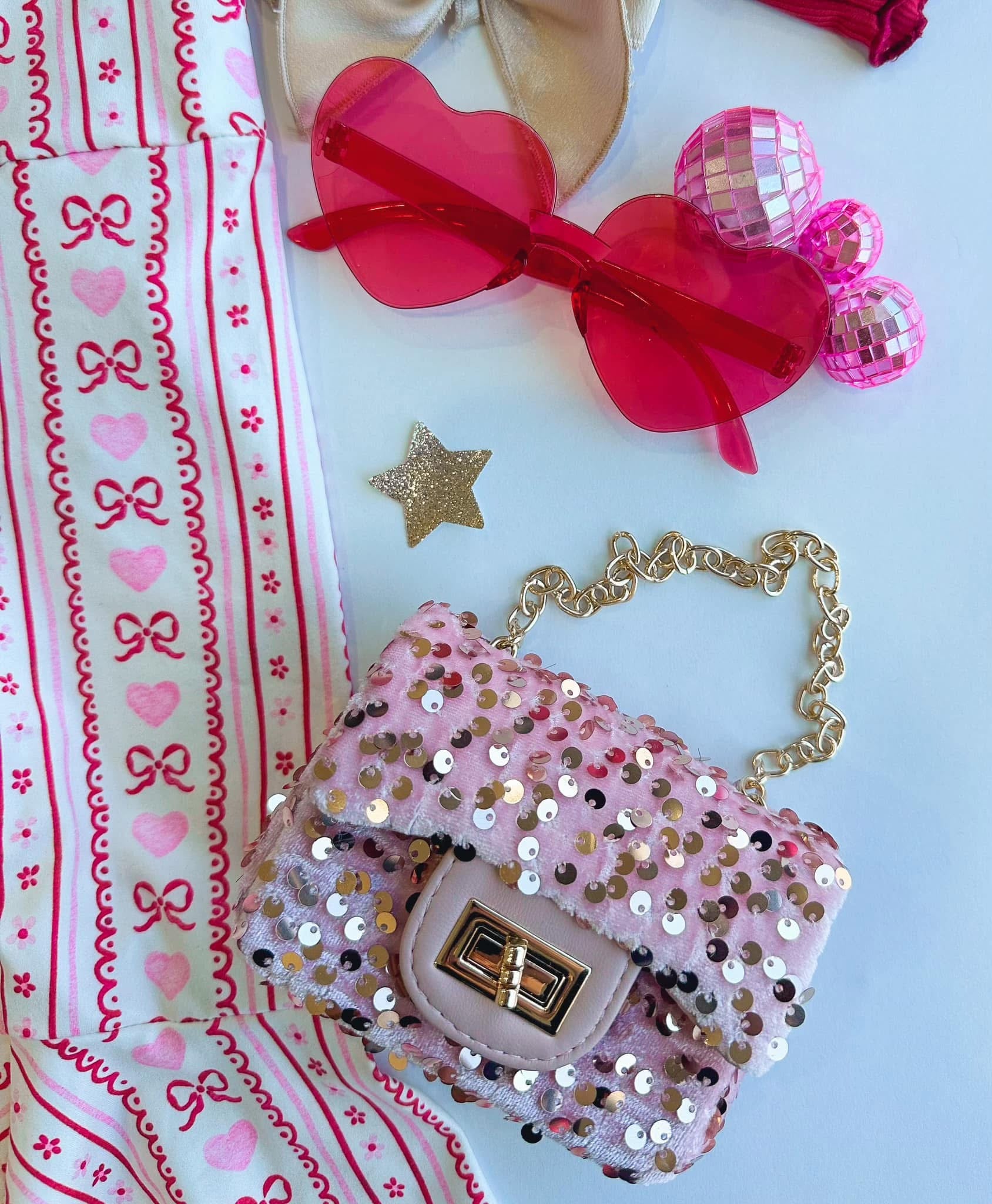 **PREORDER** Sequins Pink Purse