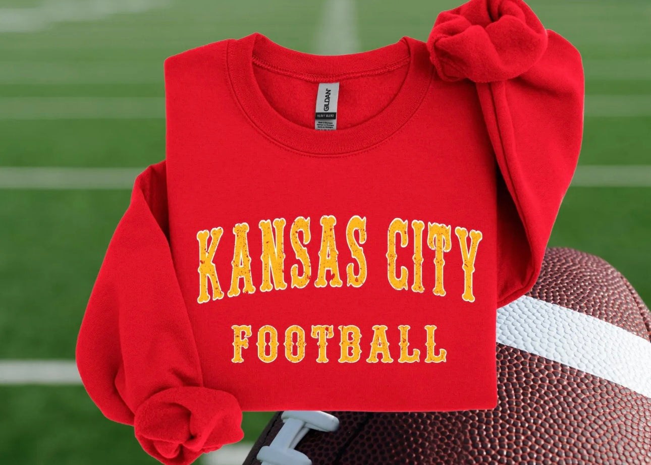 Gold Retro Kansas City Football Red Option