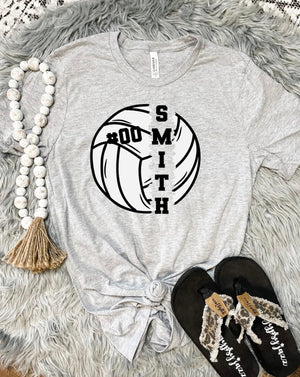 Custom Volleyball Tee/Sweatshirt Options