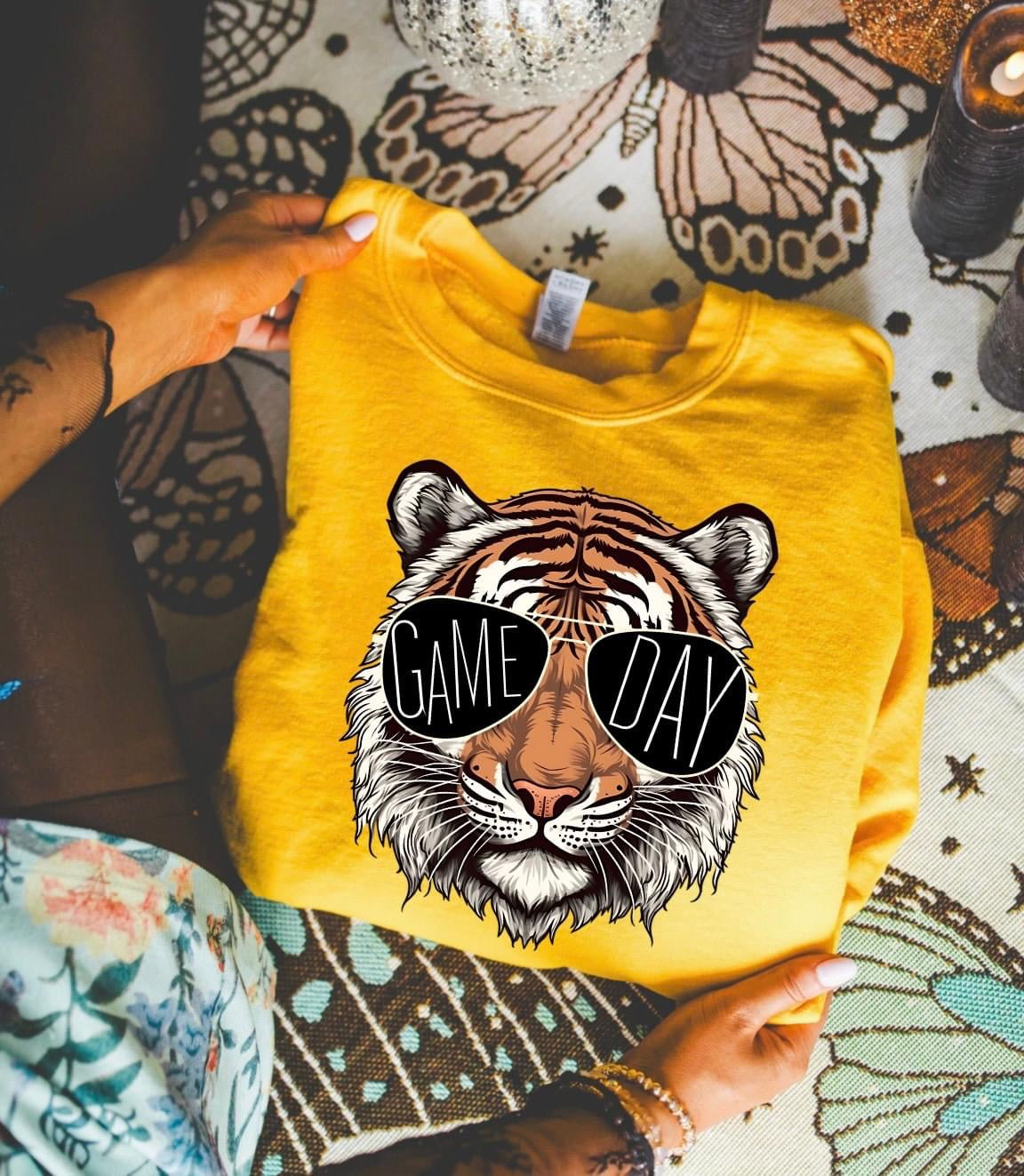 Game Day Tiger Gold Sweatshirt