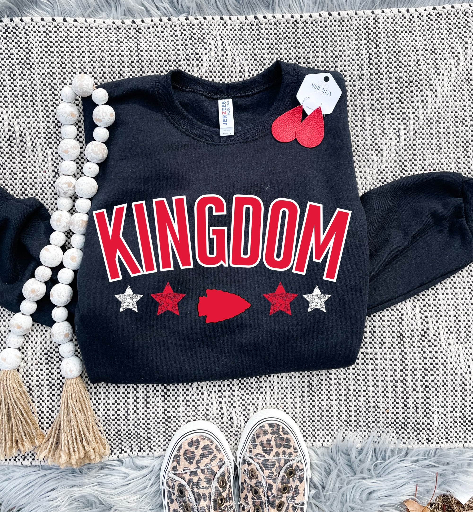 Kingdom Stars Arrowhead Black Sweatshirt