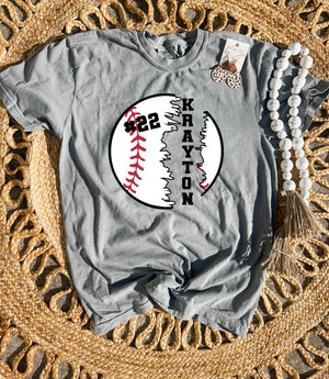 Custom Baseball Tee/Sweatshirt Options