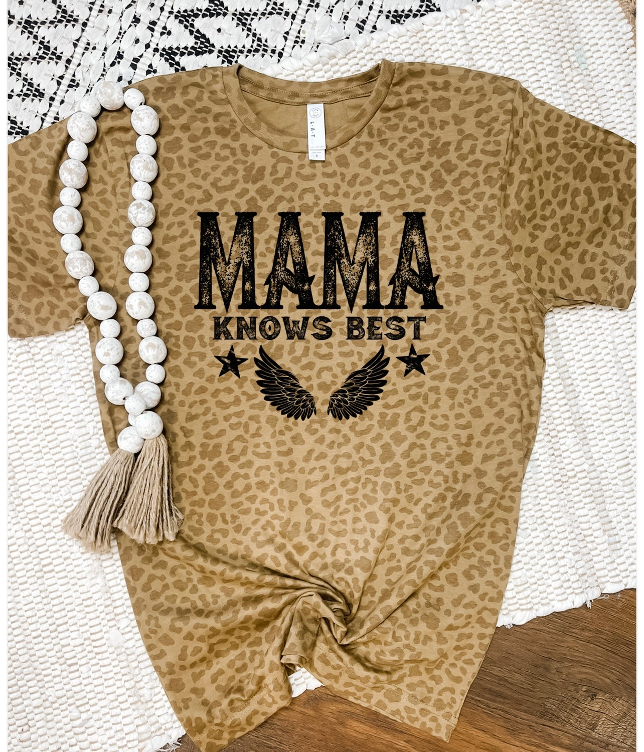 Mama Knows Best Brown Leopard Tee