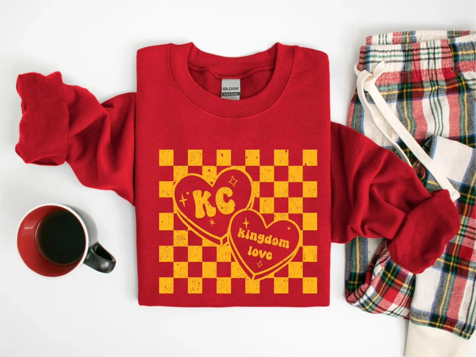 Mini Hearts KC Kingdom Love Red Sweatshirt