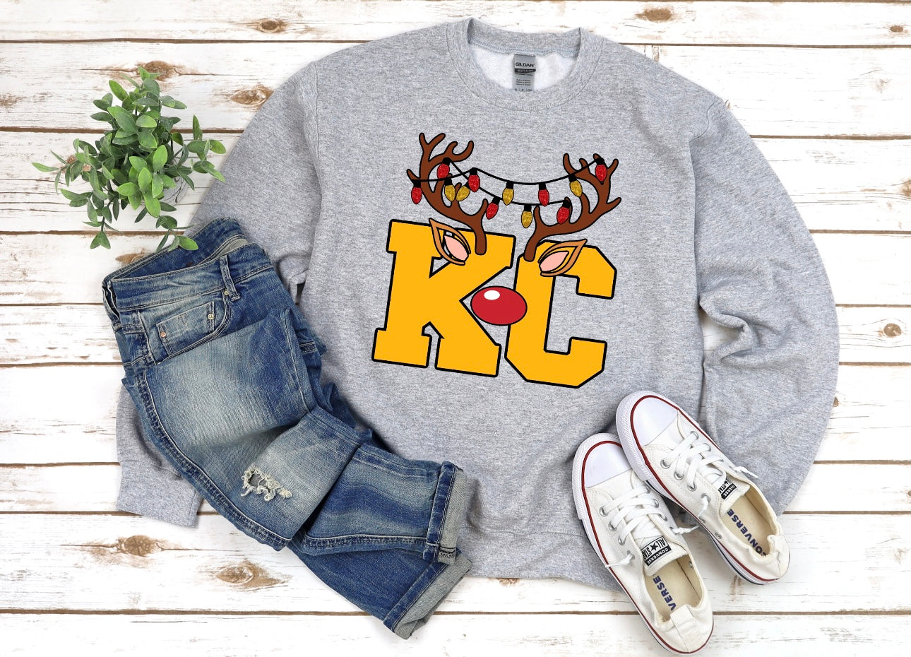 KC Red Nose Rudolph Sports Grey Option