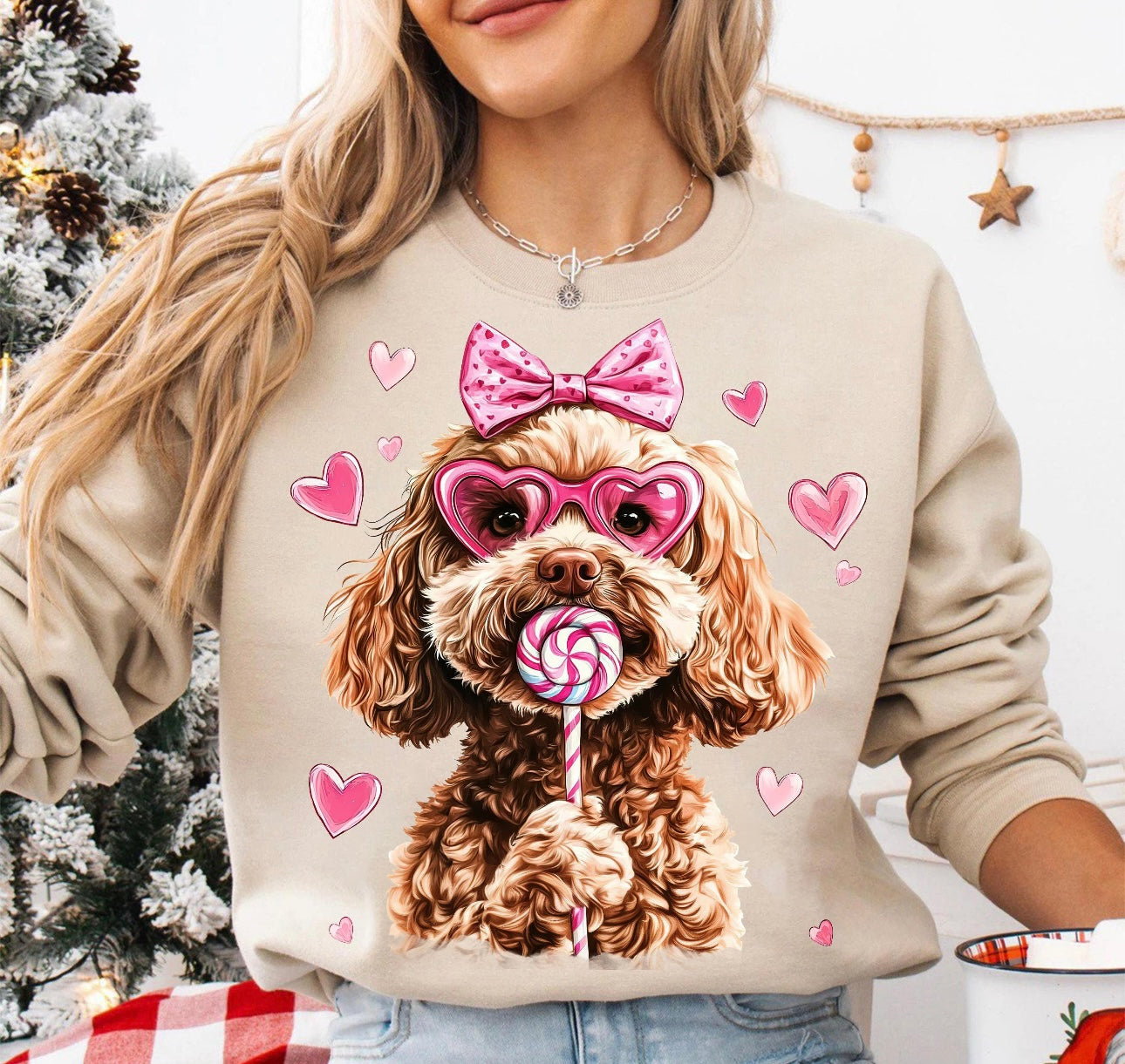 Valentines Doodle Sand Sweatshirt