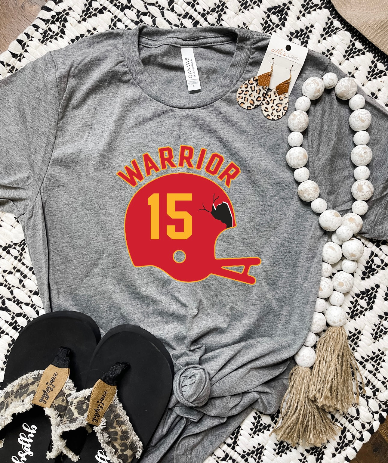 Warrior 15 Helmet Charcoal Tee