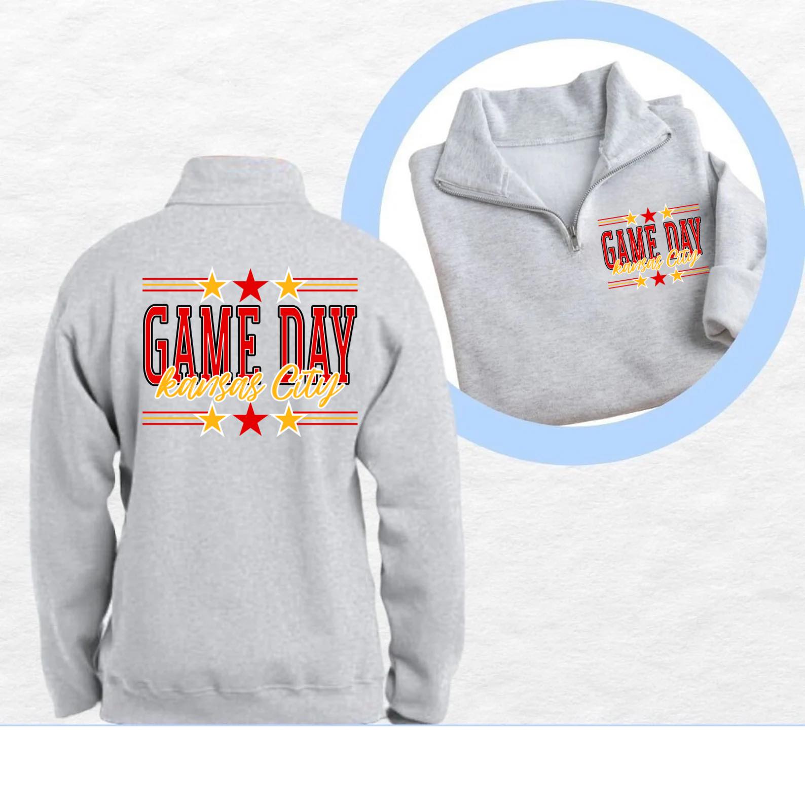 FRONT + BACK Game Day Kansas City Ash Option