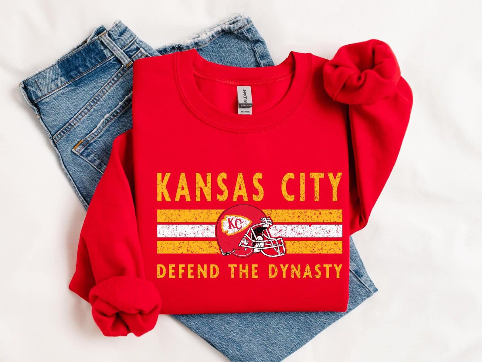 Kansas City Defend The Dynasty Red Sweatshirt