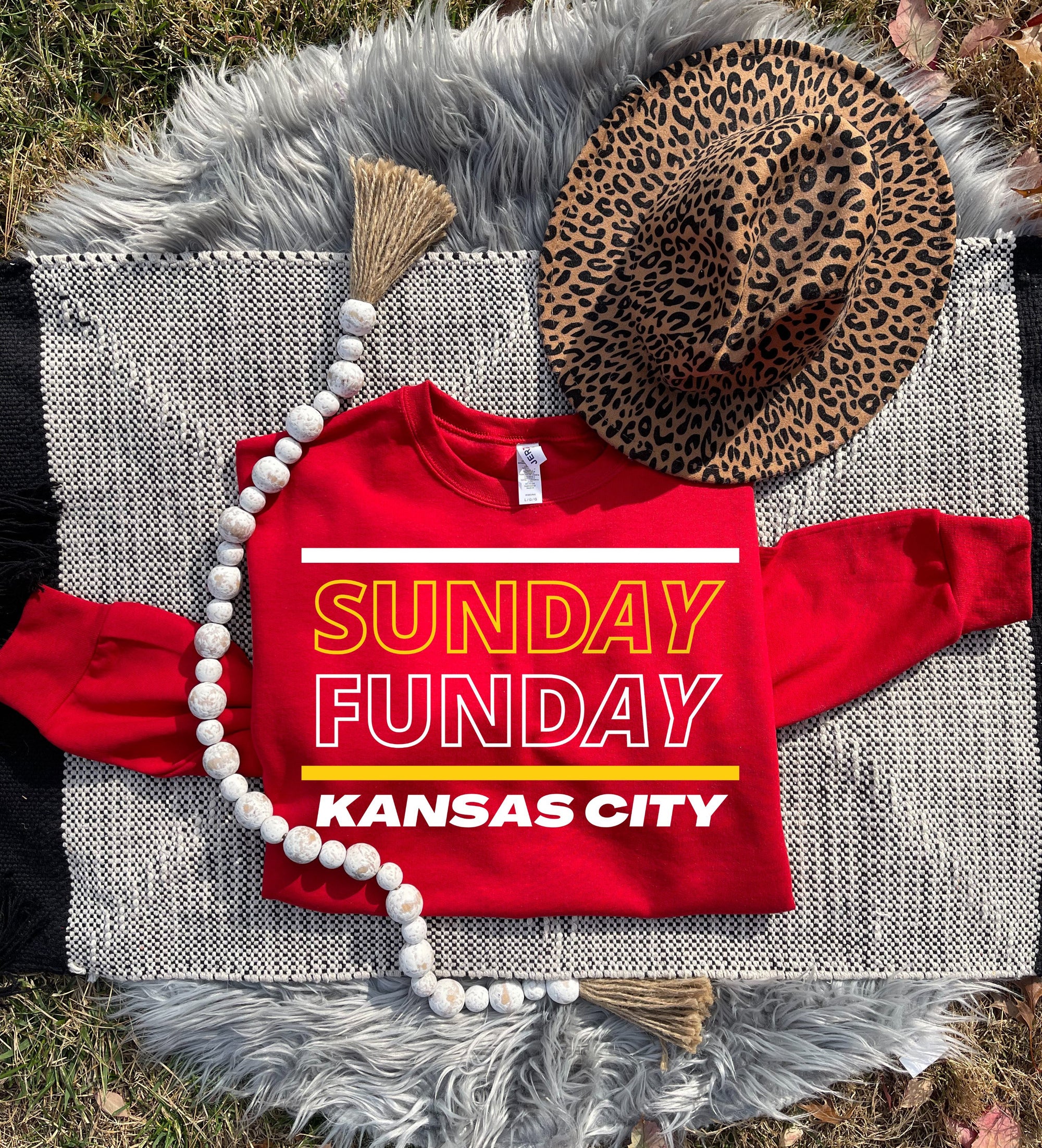 **HALFTIME DEAL** Sunday Funday Kansas City Red Sweatshirt