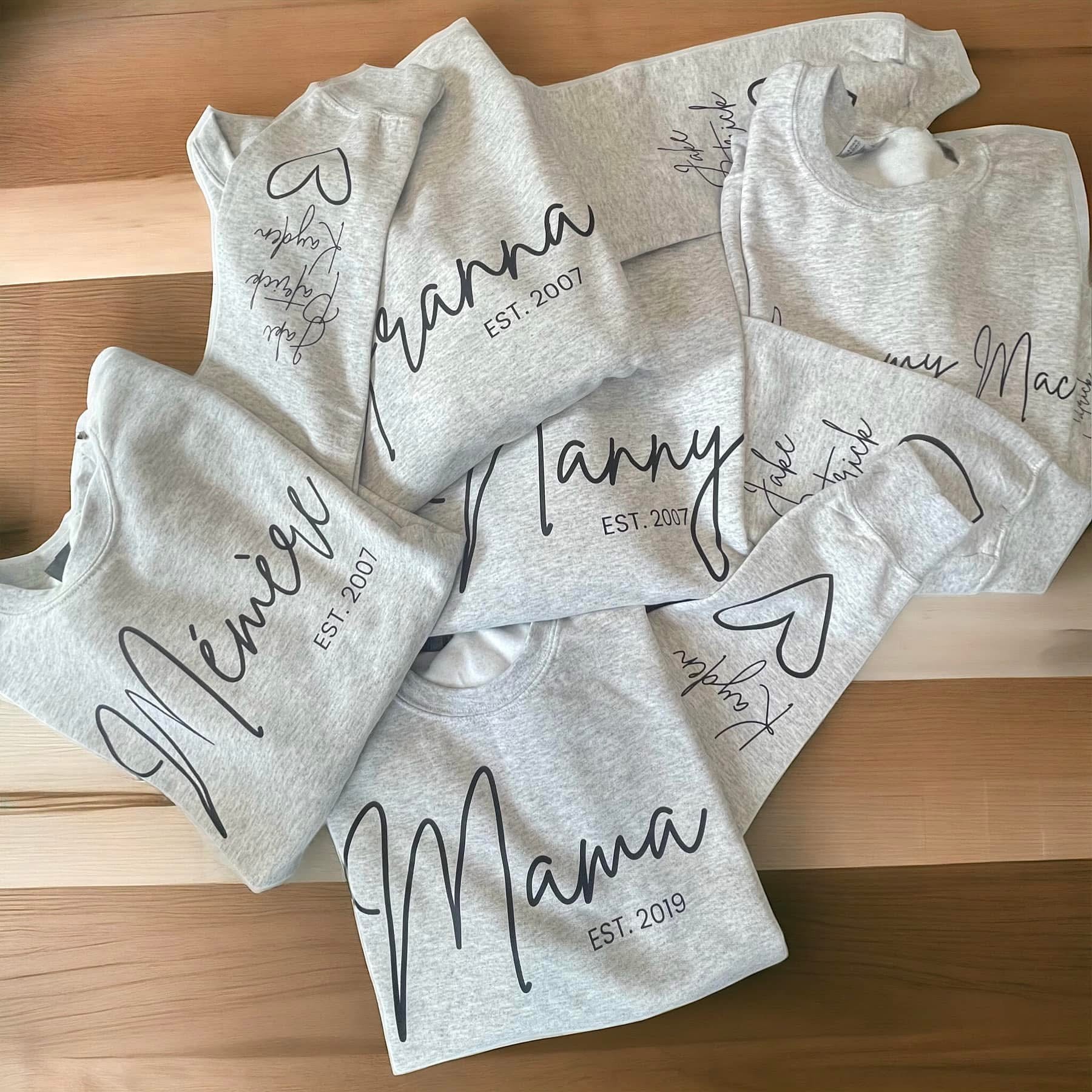 **PREORDER** Custom Name & Sleeve Sweatshirt