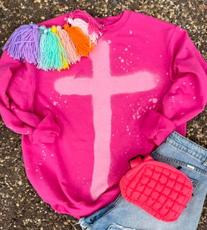 **PREORDER** Graffiti Heart Cross Sweatshirts