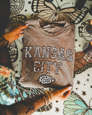 **DEAL OF THE DAY** Kansas City Arrowhead Brown Leopard Arrowhead Espresso Tee