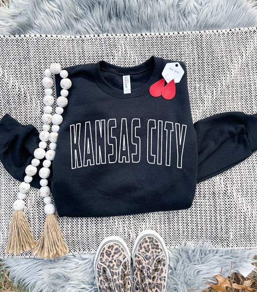 Game Day Kansas City Tie Dye Grey Sweatshirt