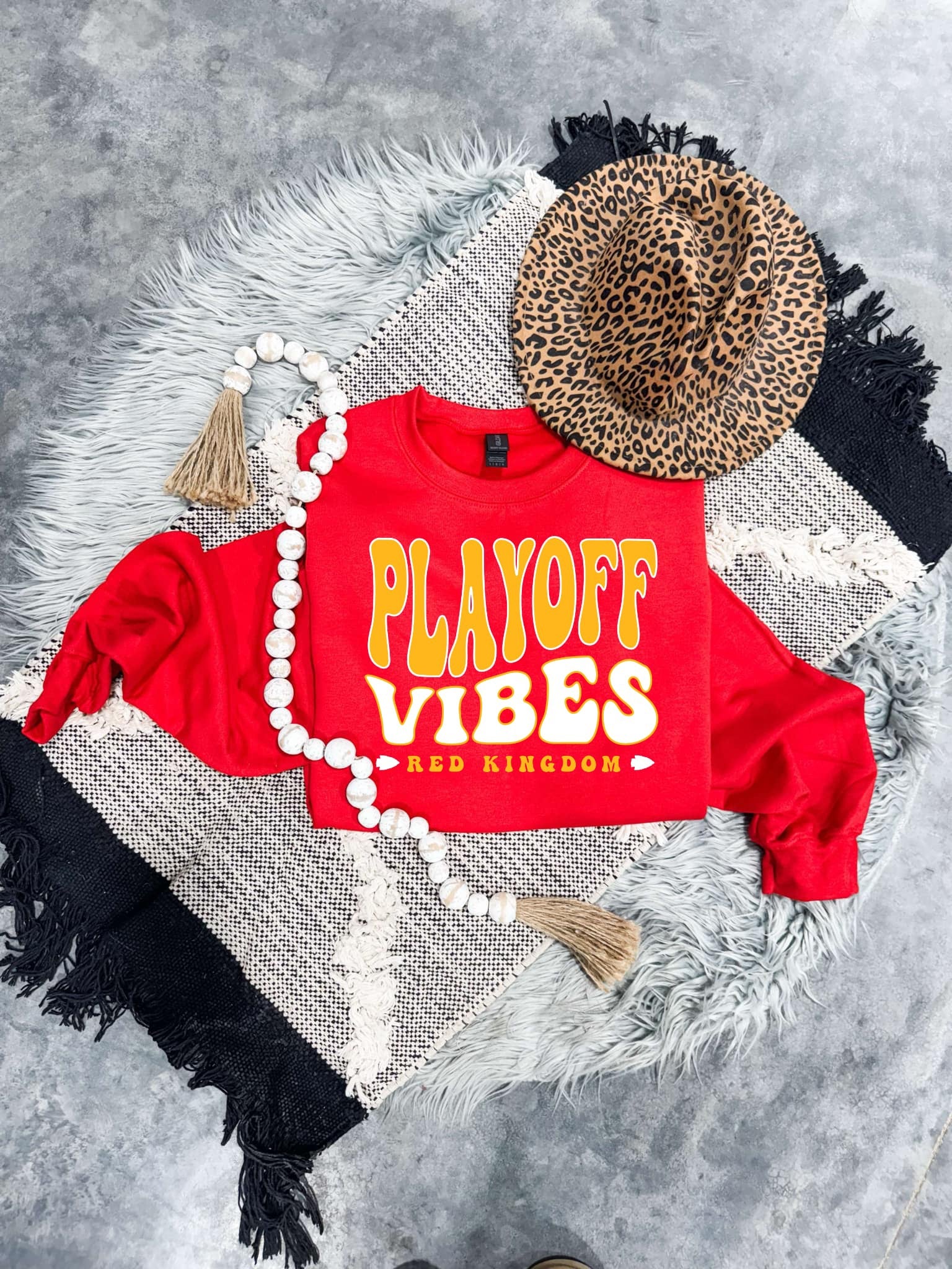 Playoff Vibes Red Kingdom Go Red Sweatshirt