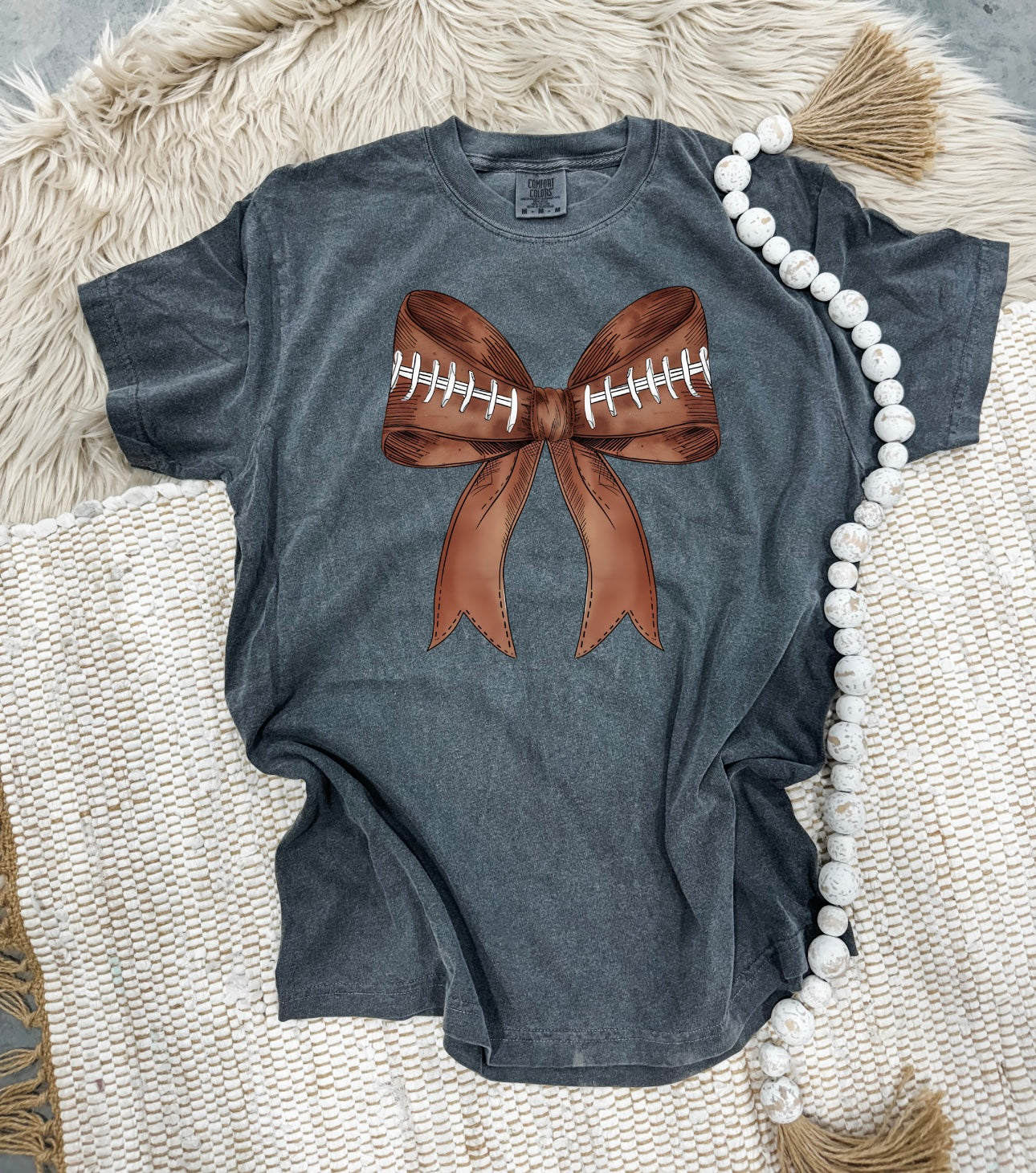 Football Bow Pepper Tee