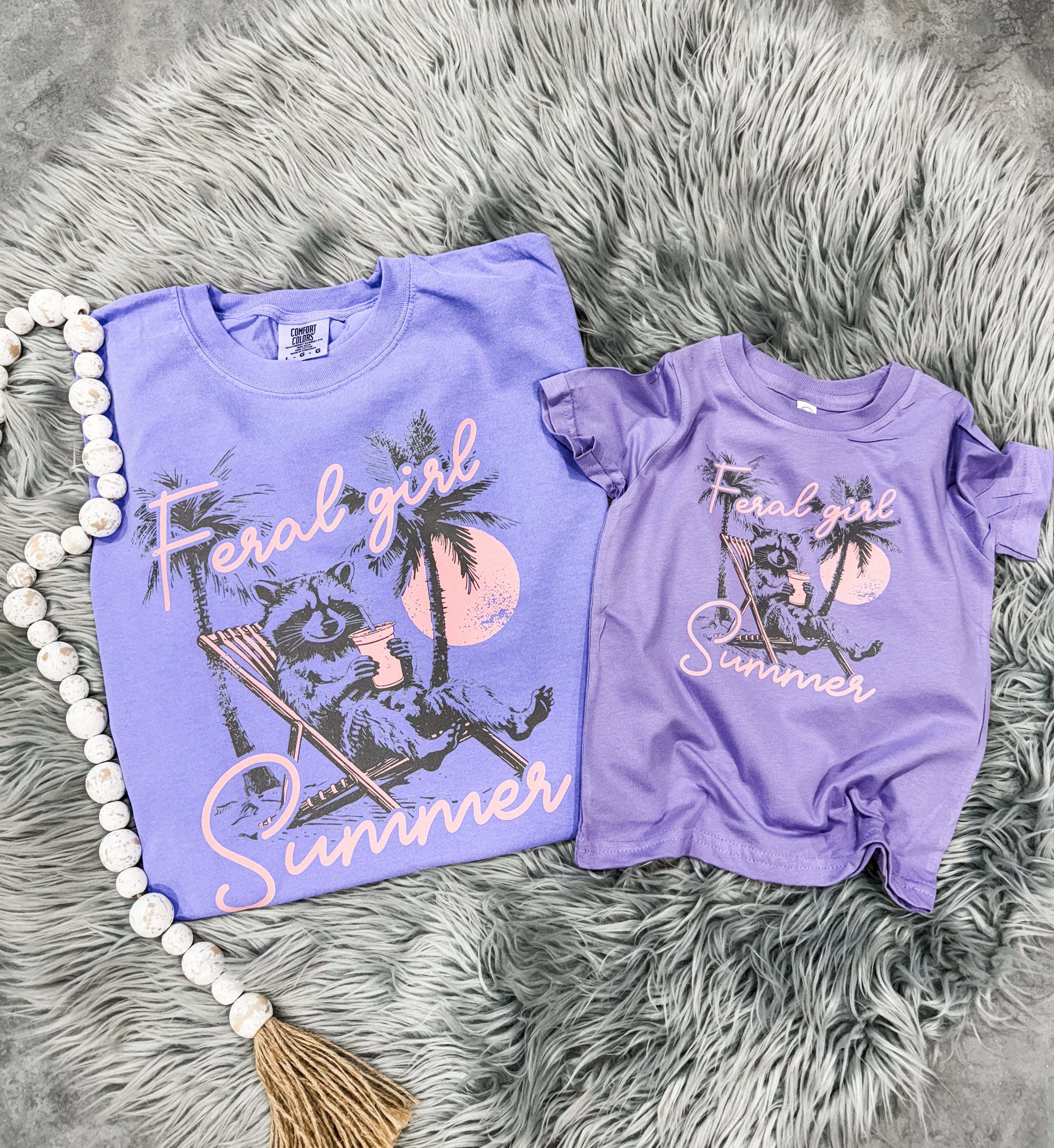 Feral Girl Summer Violet Tee