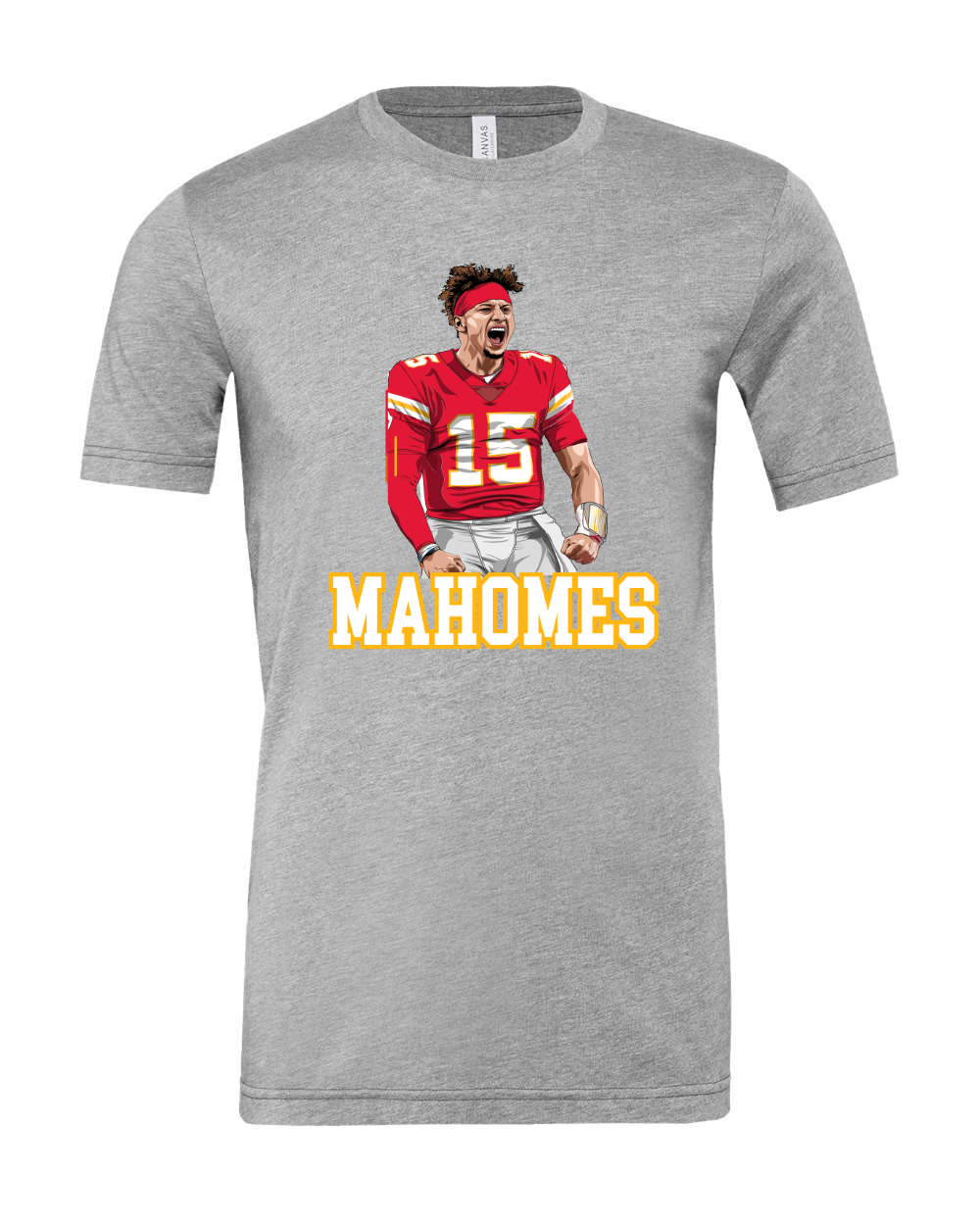 Mahomes Football Heather Grey Tee