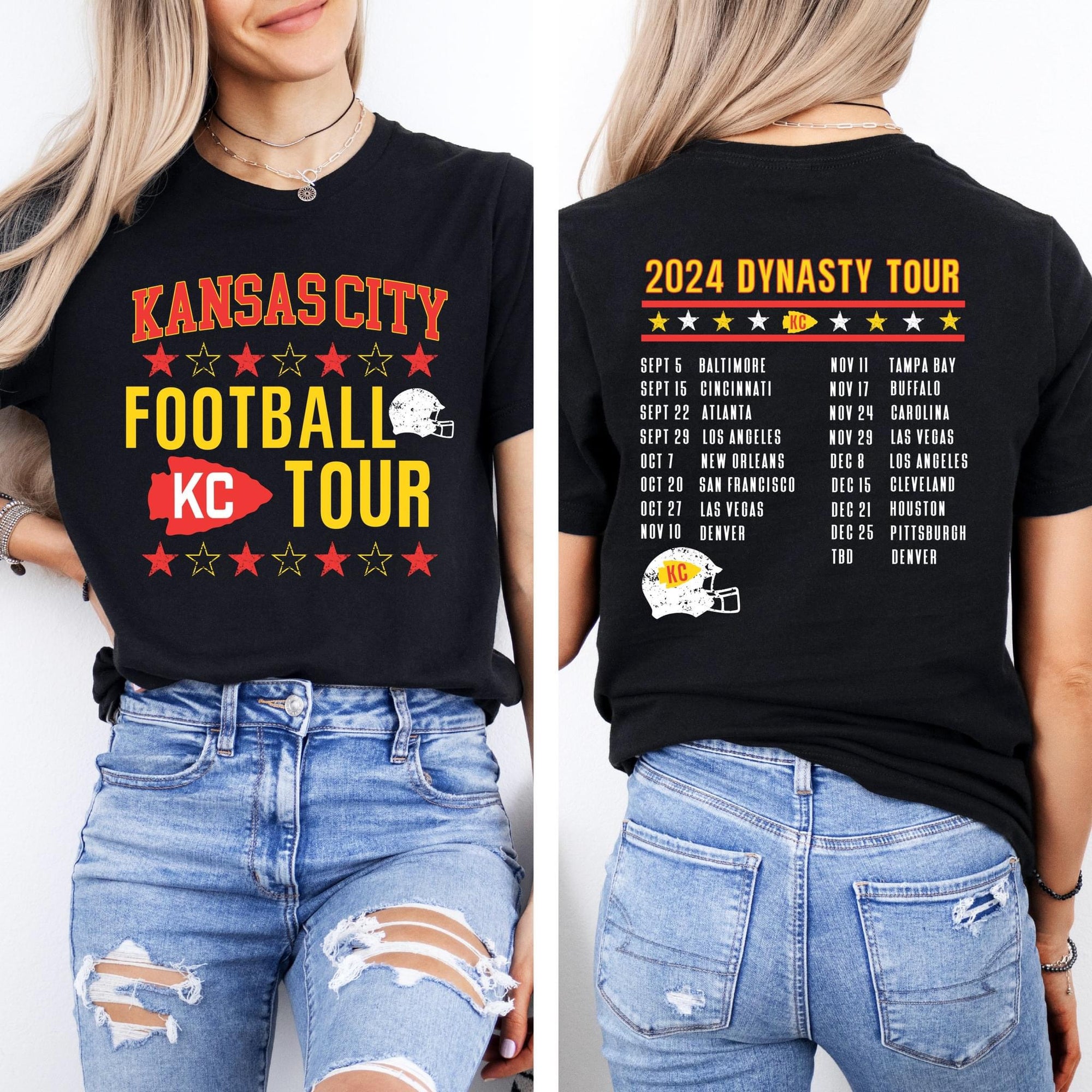 FRONT + BACK Dynasty Tour Black Tee