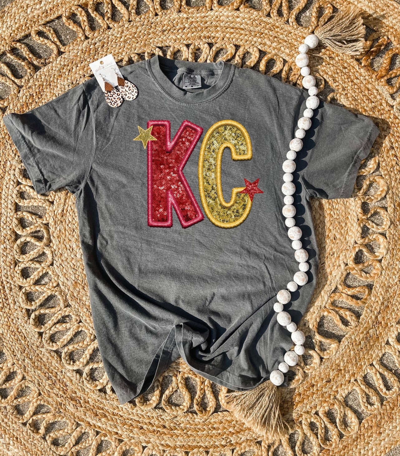 KC Stars Red & Gold Pepper Tee