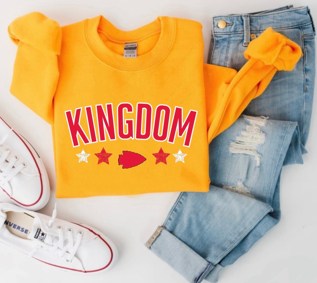 Kingdom Stars Arrowhead Gold Sweatshirt