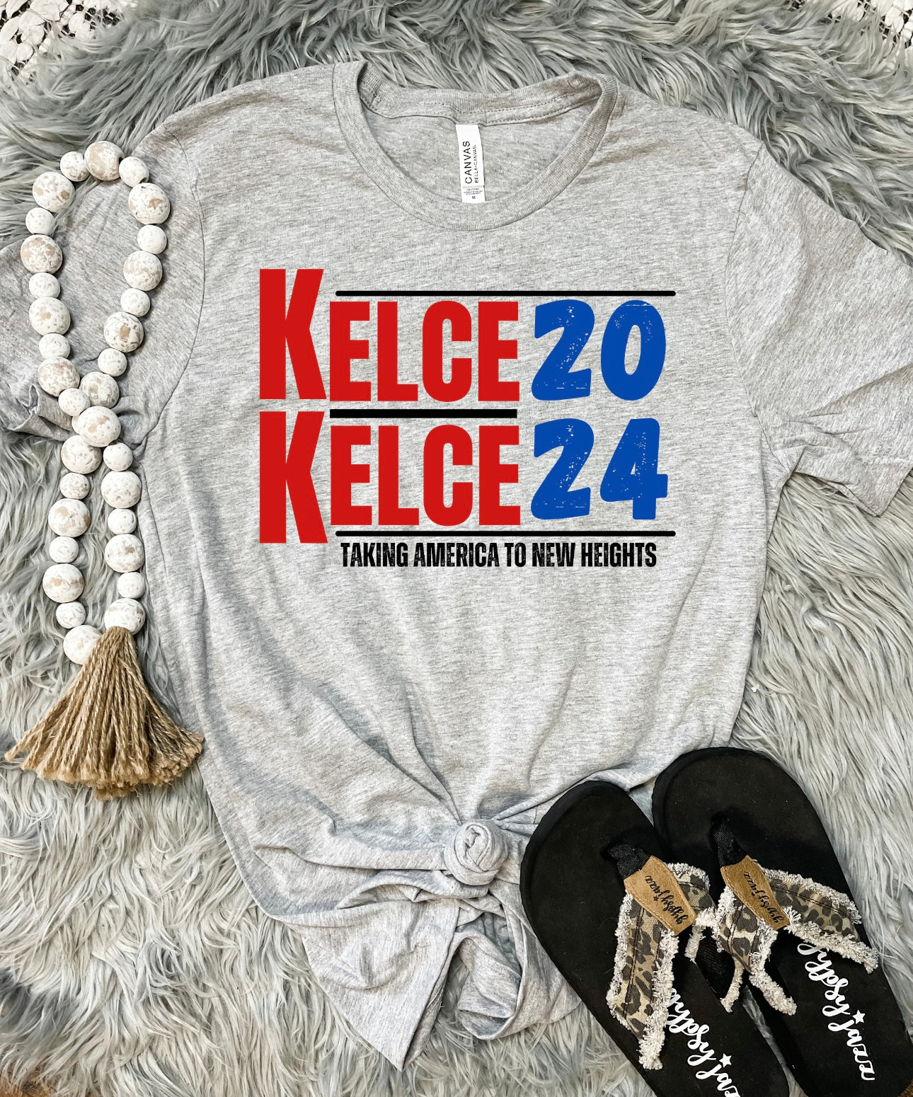 Kelce Kelce 2024 Heather Grey Tee