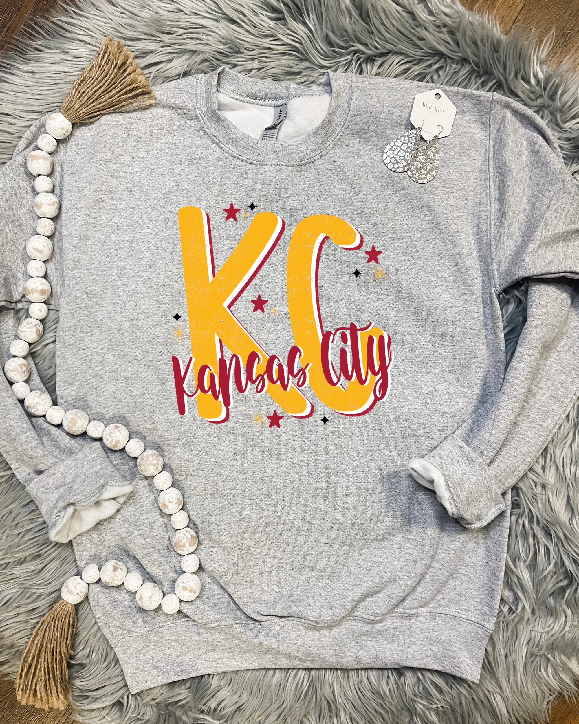 KC Kansas City Star Sports Grey Sweatshirt