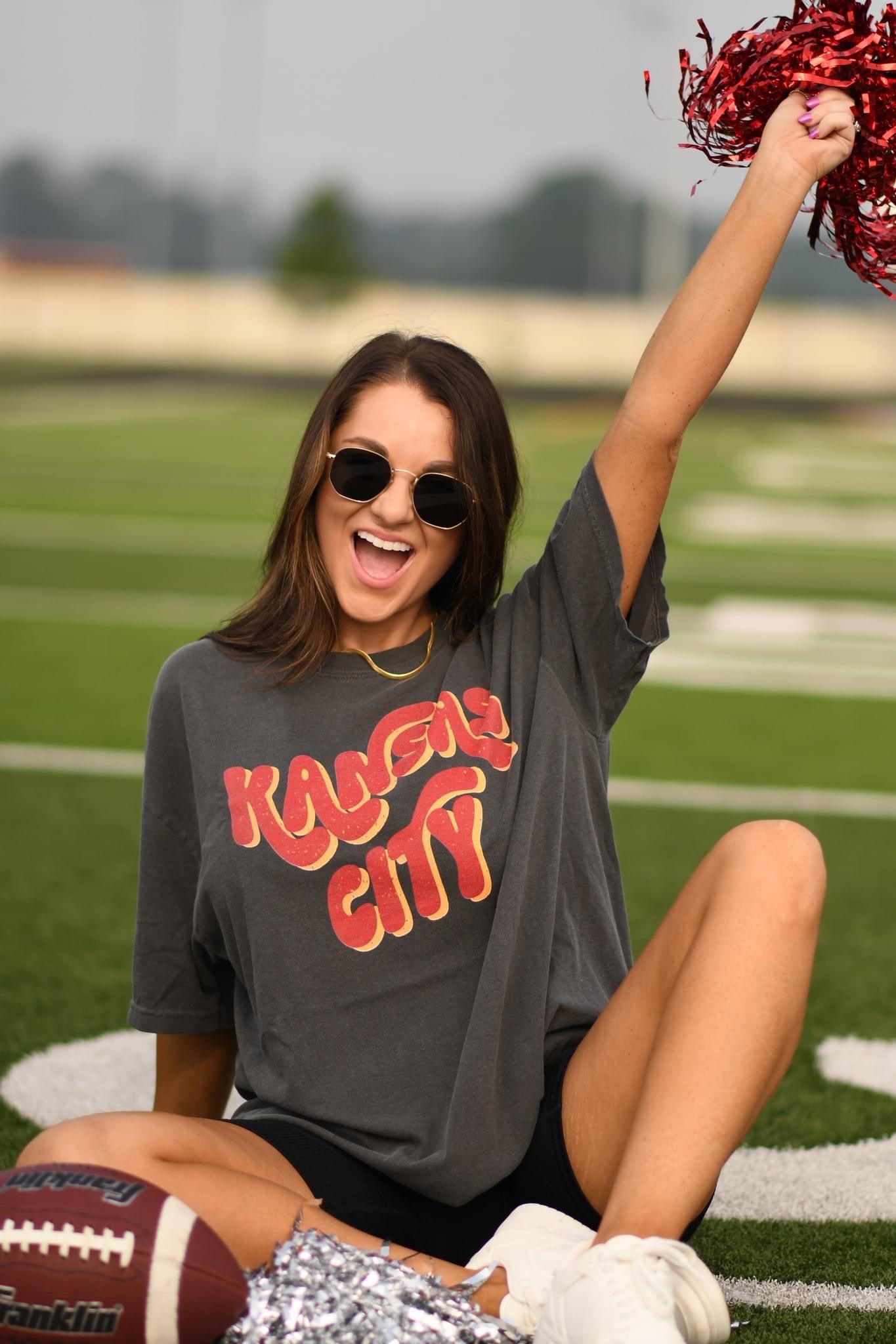 Bubble Red & Gold Kansas City Pepper Tee