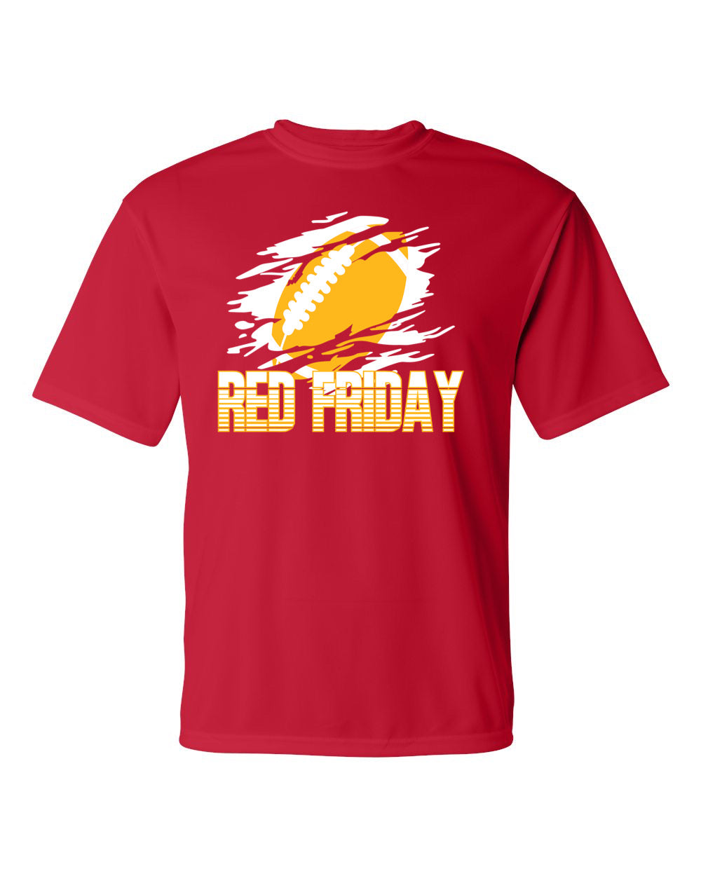 Striped Football Red Friday Dri Fit Performance Tee