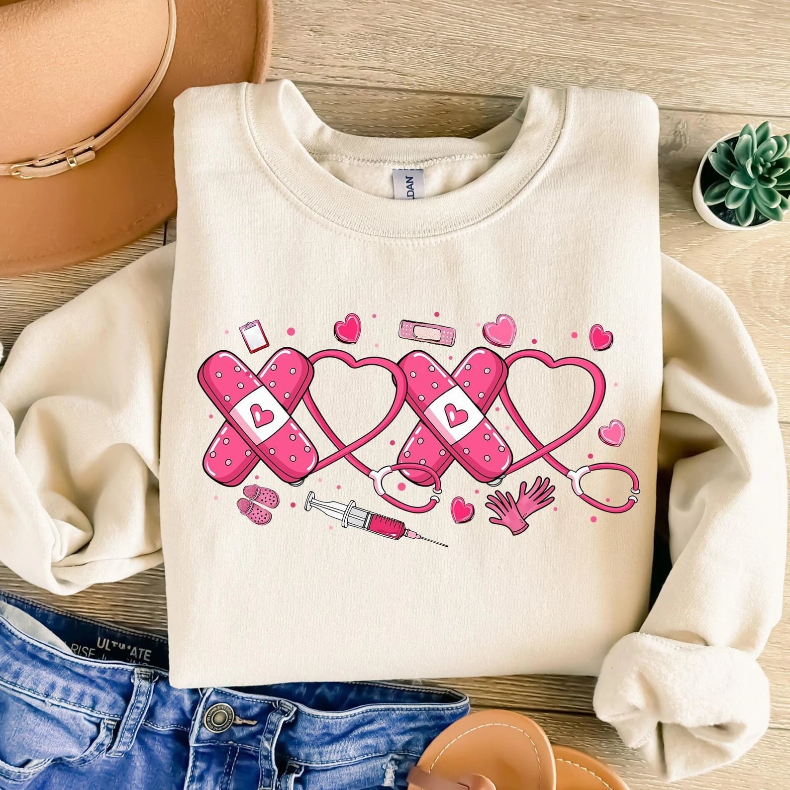 XOXO Medical Sand Sweatshirt