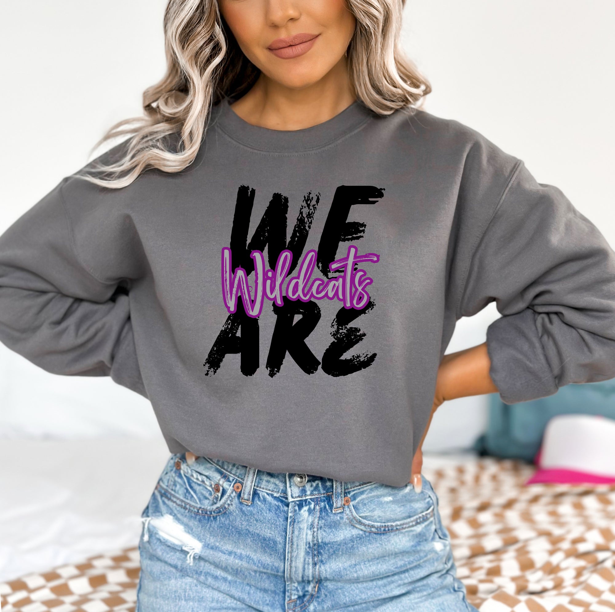 We Are Wildcats Charcoal Sweatshirt