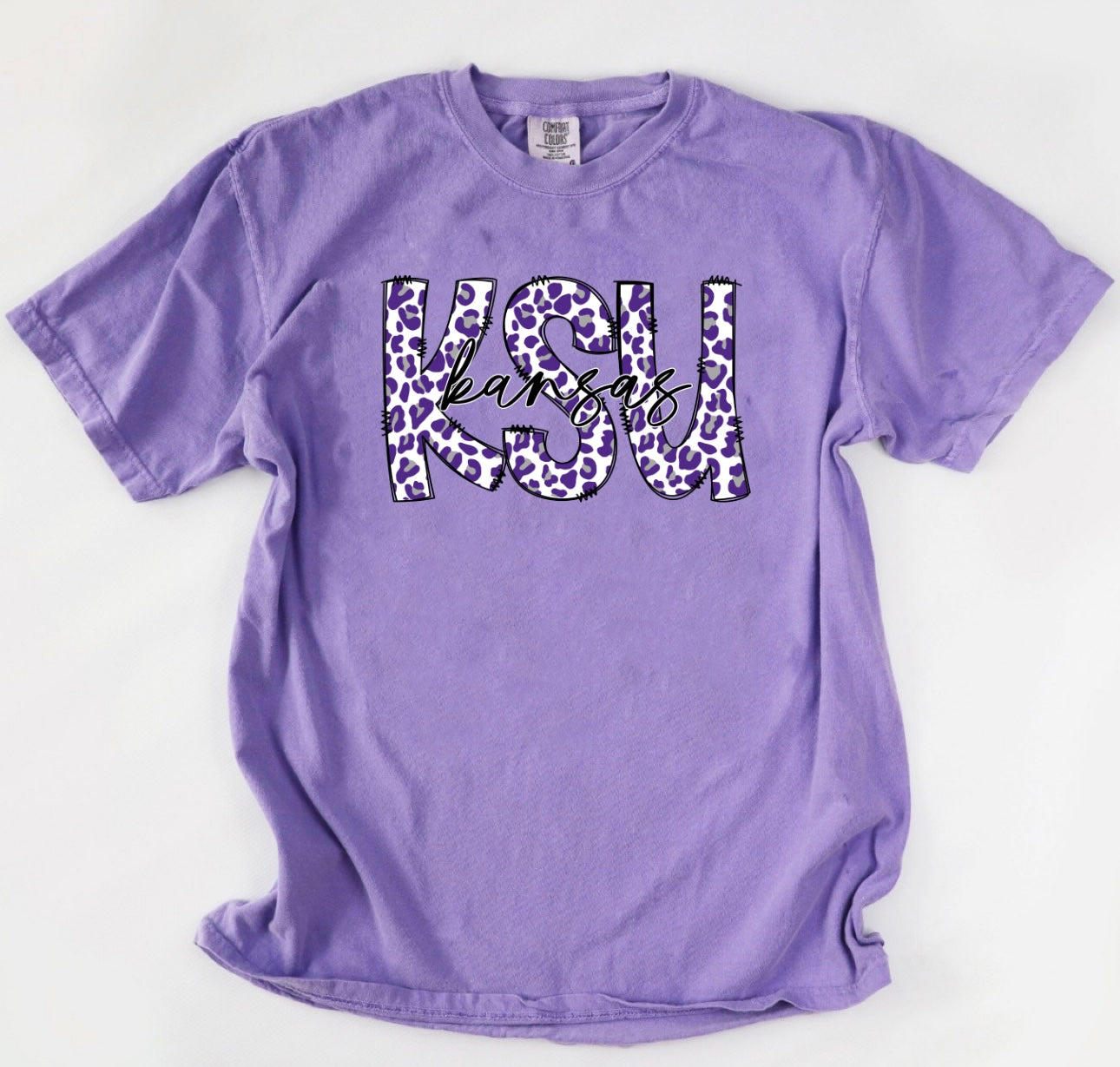 Purple Leopard Kansas Violet Tee