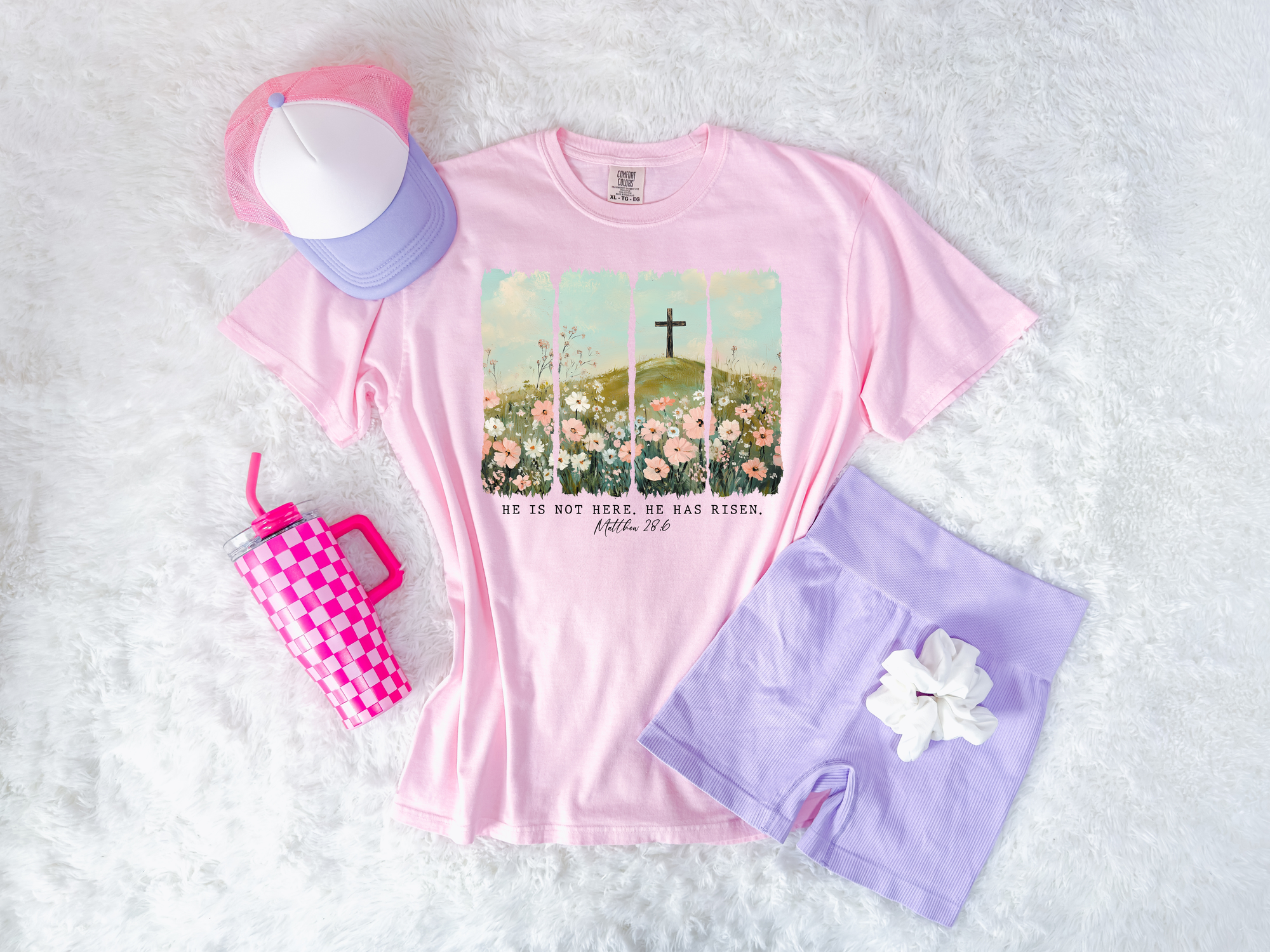 He Is Not Here, He Has Risen Blossom Tee