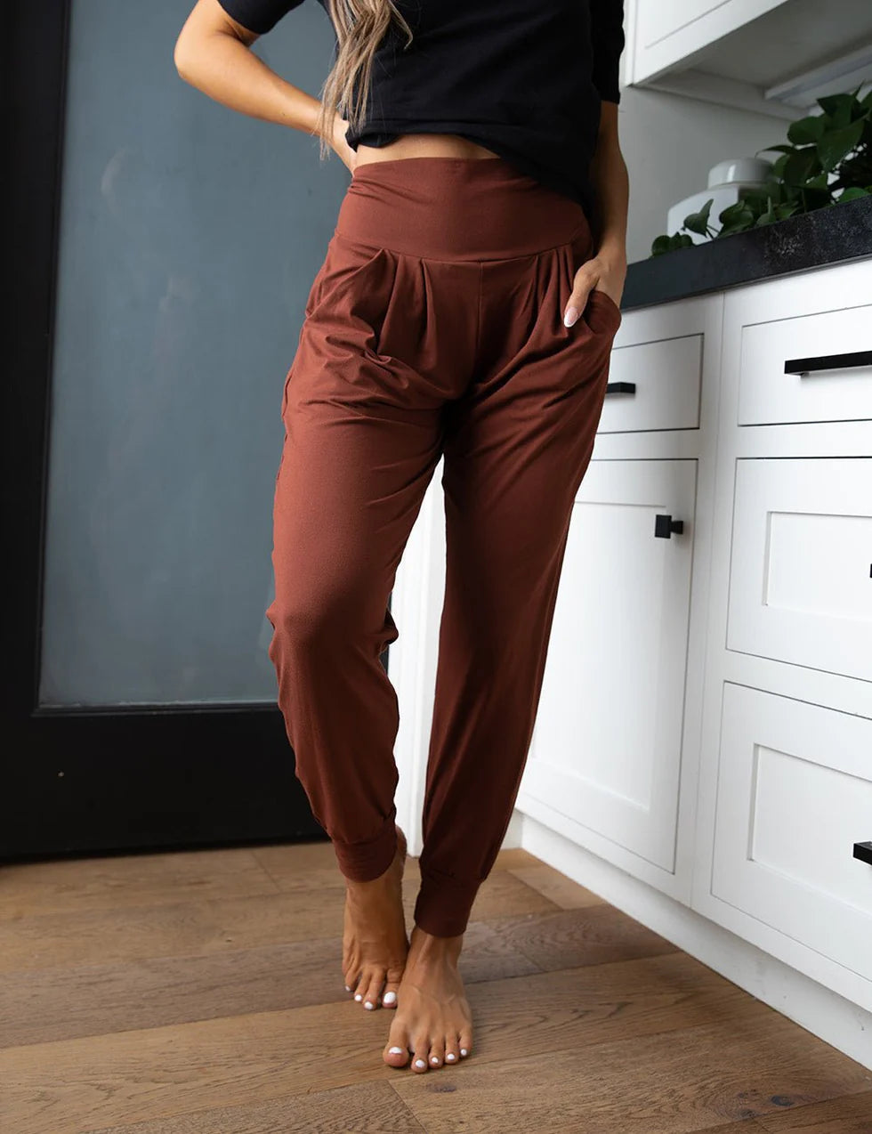 Brown Harem Pants