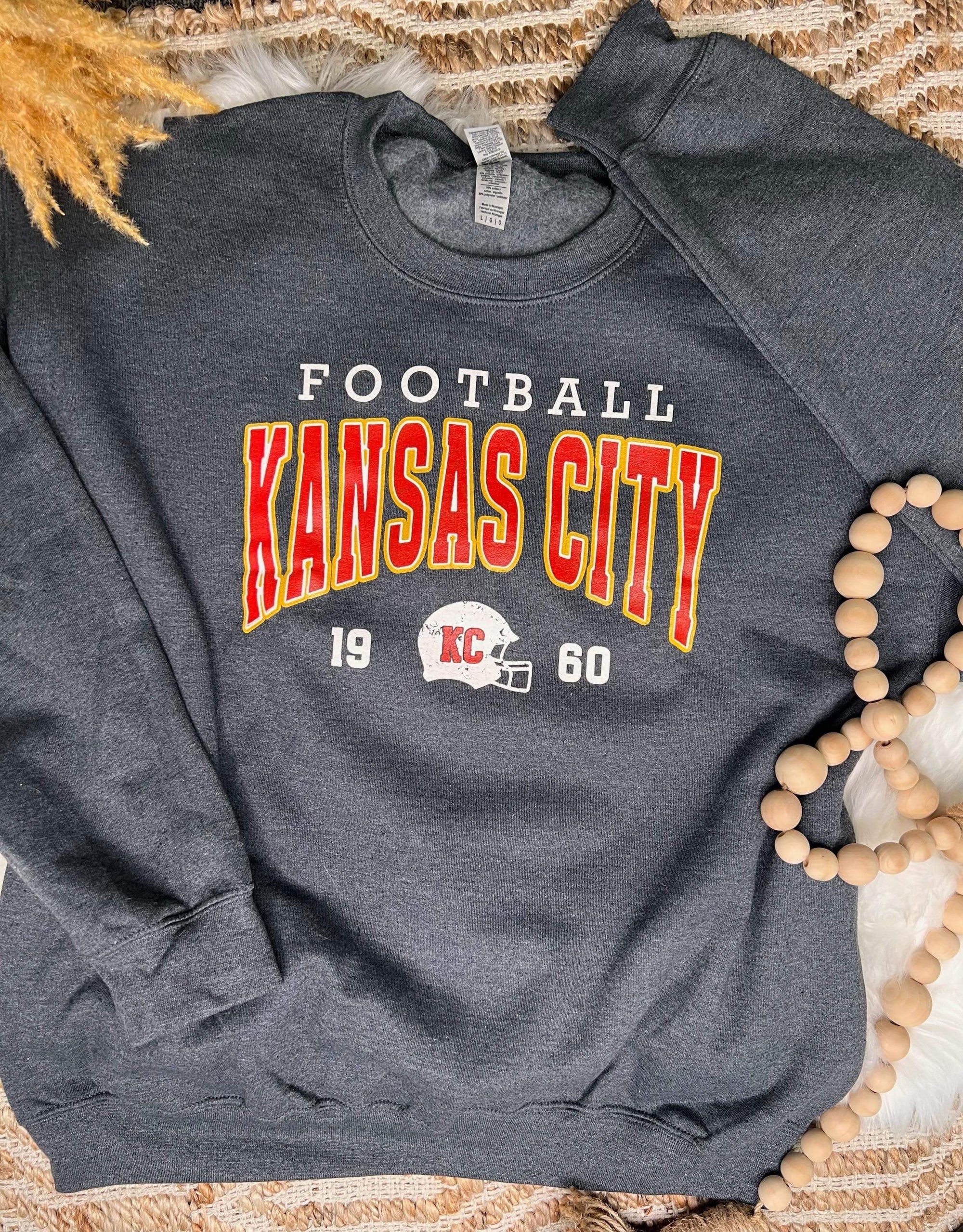 1960 KC Football Dark Heather Sweatshirt