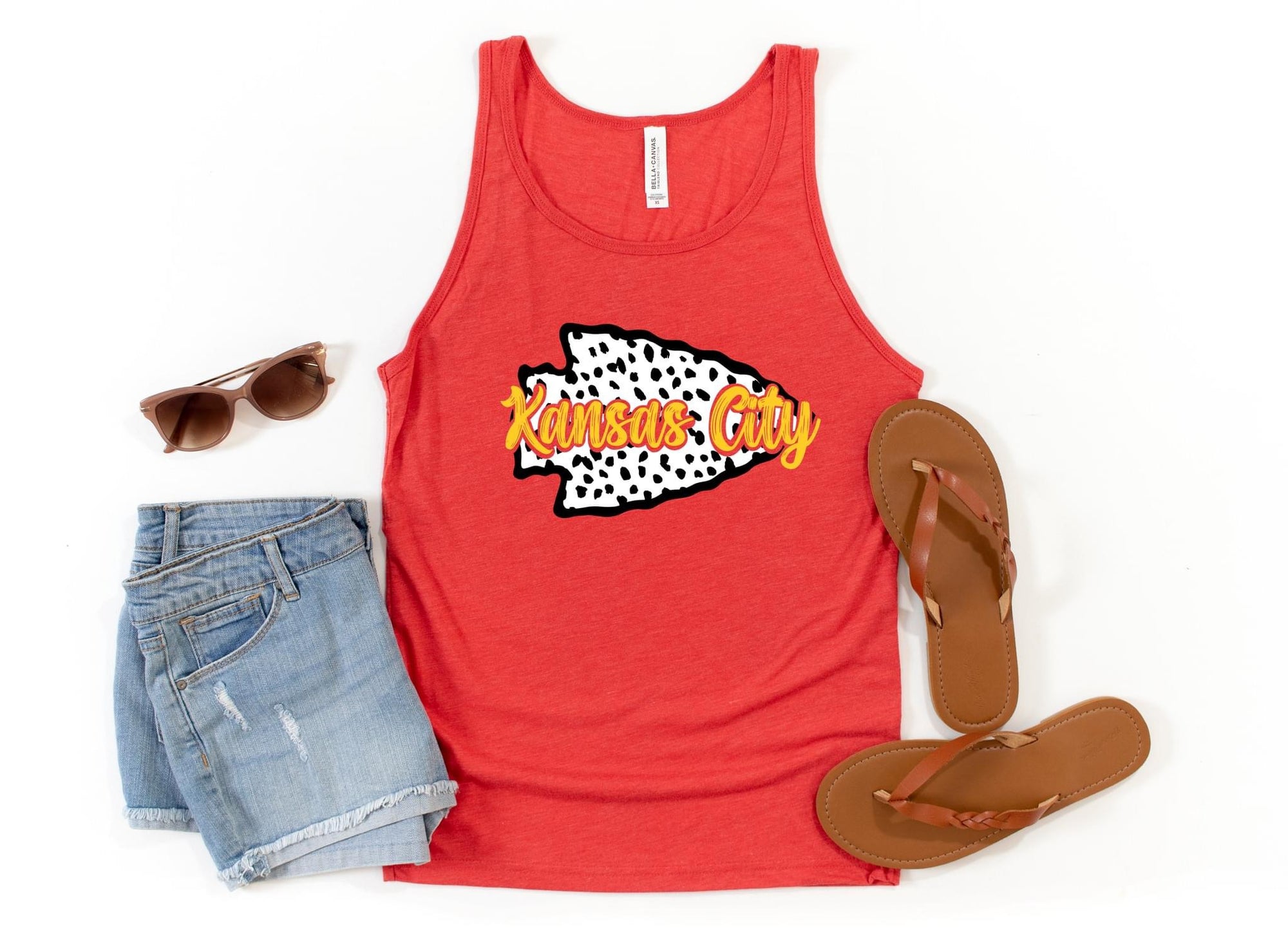 Dalmation Kansas City Red Tank Top