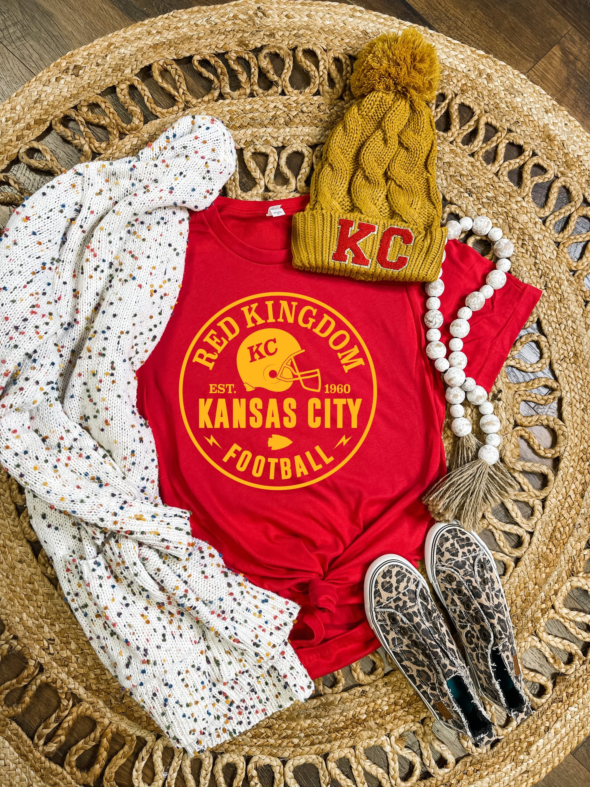 Gold Circle Red Kingdom Kansas City Red Tee